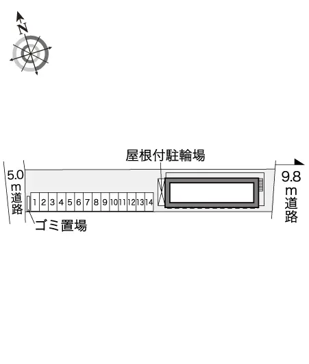 ★手数料０円★大津市和邇今宿　月極駐車場（LP）